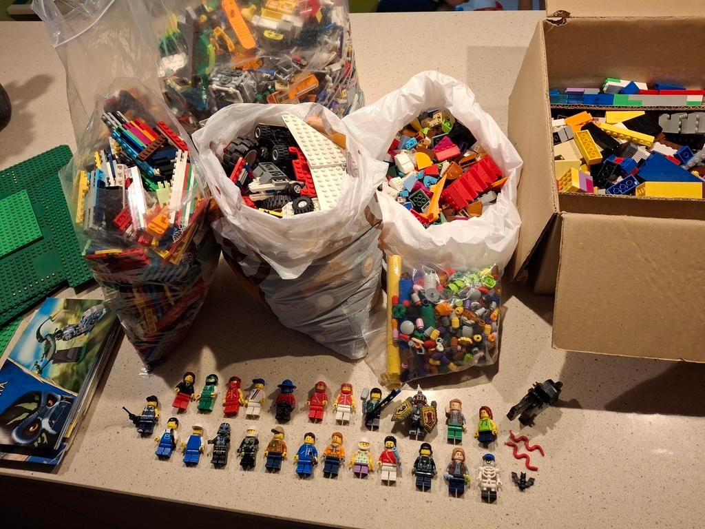 10 kg lego varia (stuk uitgesorteerd), Ophalen, Gebruikt, Overige thema's, Lego