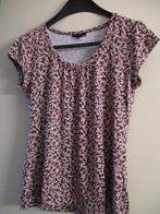 Paars gebloemd T-shirt / topje JBC mt M, Kleding | Dames, Maat 38/40 (M), JBC, Paars, Ophalen of Verzenden