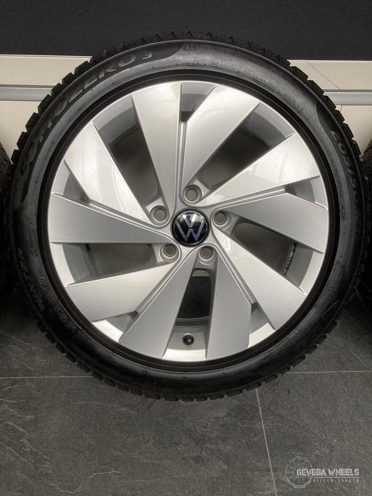 17” orig Volkswagen Golf / Caddy velgen winterbanden 5x112, Auto-onderdelen, Banden en Velgen, Banden en Velgen, Winterbanden