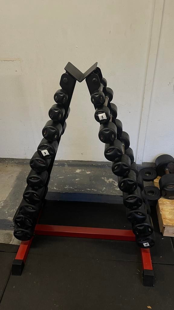 Set d'haltères, haltères, banc, Sports & Fitness, Enlèvement, Utilisé, Autres types