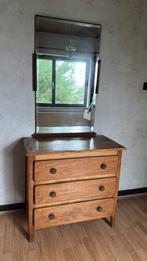 Commode met spiegel, Huis en Inrichting, Tafels | Kaptafels, Ophalen, Zo goed als nieuw