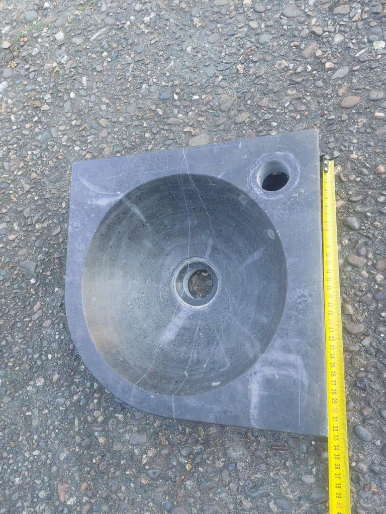 Blauwe hardsteen wastafel, Ophalen, Gebruikt, Steen, Wastafel