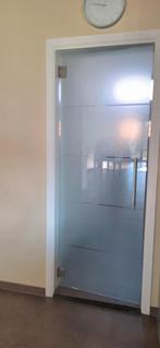 Glazen binnendeur, Doe-het-zelf en Bouw, Ophalen, Minder dan 80 cm, Binnendeur, 200 tot 215 cm