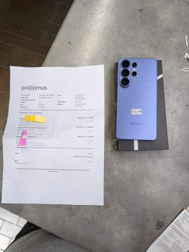 Samsung Galaxy s26 ultra 256 gb met aankoop bon 1100 euro, Telecommunicatie, Mobiele telefoons | Samsung, 256 GB, Ophalen