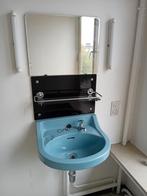 Vintage lavabo met spiegel en toebehoren, Ophalen, Gebruikt