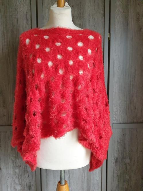 speciale zachte fluffy korte losse trui/gaten rood Nieuw TU, Kleding | Dames, Truien en Vesten, Nieuw, Rood, Ophalen of Verzenden