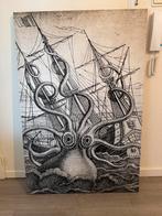 Artwork Le Poulpe Colossal (canvas print), Huis en Inrichting, Ophalen, Zo goed als nieuw, Print