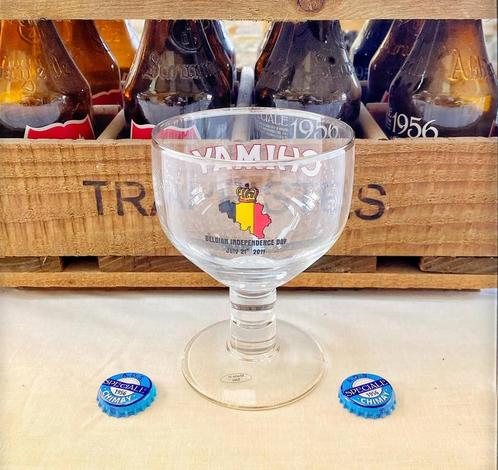 Chimay glas Belgische Onafhankelijkheidsdag 2011, Verzamelen, Glas en Drinkglazen, Nieuw, Bierglas, Ophalen of Verzenden