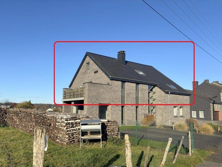 Jéhonville (Bertrix): duplex appartement, 2 slpks, 2 badks., Immo, Appartementen en Studio's te huur, Provincie Luxemburg, 50 m² of meer