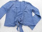 boléro bleu foncé taille 122, Enlèvement ou Envoi, Utilisé, Fille, Pull ou Veste