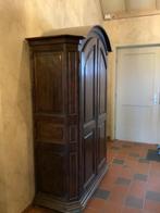 Vestiairekast in donker gebeitste volwaardige eik, Huis en Inrichting, Kasten | Kleerkasten, Ophalen, 100 tot 150 cm, 200 cm of meer