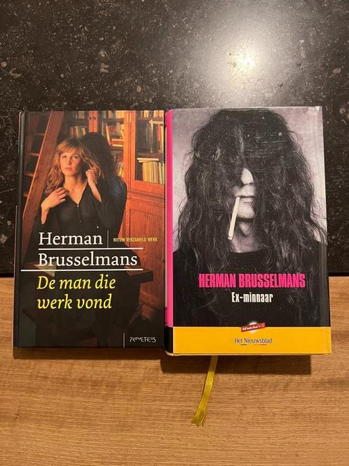Herman Brusselmans: De man die werk vond / ex-minnaar, Boeken, Romans, Zo goed als nieuw, België, Ophalen of Verzenden