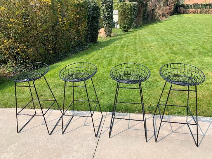Pastoe KMO7, Maison & Meubles, Tabourets de bar, Comme neuf, 60 à 90 cm, Métal, 4 tabourets, Enlèvement