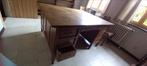 Antiek houten bureau, Huis en Inrichting, Ophalen, Gebruikt, Bruin