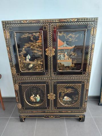 Chinese kast br 1 meter hoog 145 cm diep 55 cm ., Antiek en Kunst, Antiek | Meubels | Kasten, Ophalen