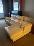 Prachtige lederen relax vintage hoeksalon, Huis en Inrichting, Ophalen of Verzenden, Zo goed als nieuw