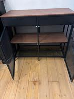 Buffet 2 tirroirs Fjallbo Ikea metal et bois industriel, Huis en Inrichting, Kasten | Buffetkasten, Ophalen, Zo goed als nieuw