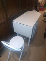 tafeltje met 2 hoge zitstoelen, Enlèvement, Utilisé, 75 cm ou plus, Rectangulaire