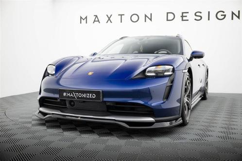 Maxton Spoiler Splitter Lip Geschikt Voor Porsche Taycan Cro, Auto diversen, Tuning en Styling, Verzenden