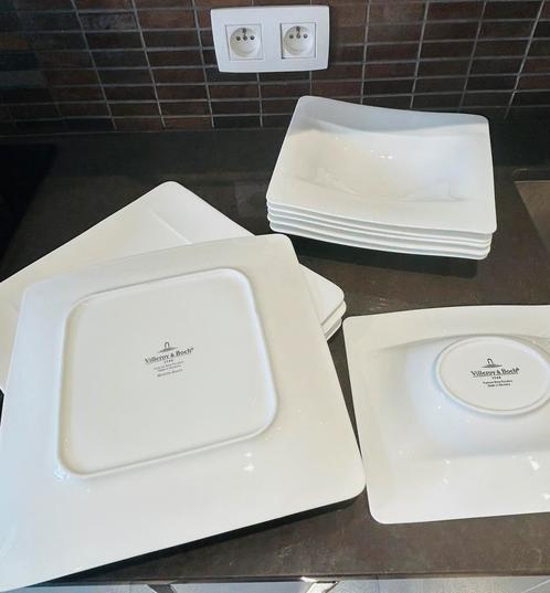 Villeroy & Boch, crèmekleurige porseleinen borden, Huis en Inrichting, Keuken | Servies, Gebruikt, Porselein, Ophalen