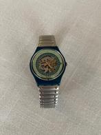 Swatch, Handtassen en Accessoires, Horloges | Heren, Kunststof, Ophalen of Verzenden, Staal, Swatch