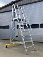 Zarges aluminium bordestrapladder, Doe-het-zelf en Bouw, Ladders en Trappen, 2 tot 4 meter, Ophalen of Verzenden, Trap, Opvouwbaar of Inschuifbaar