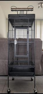 Vogelkooi metaal op wielen 45,5L x 45,5B x 156H, Dieren en Toebehoren, Ophalen, Zo goed als nieuw, Metaal, Vogelkooi