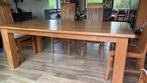 table salle à manger et 6 chaises, Comme neuf, Rectangulaire, Teck, 50 à 100 cm