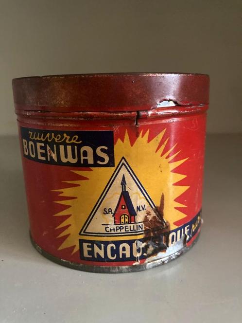 Blik zuivere boenwas Cappellin, Verzamelen, Blikken, Gebruikt, Overige, Overige merken, Ophalen of Verzenden