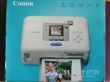 Imprimante photo Canon selphy CP720 + 100 papiers photo beschikbaar voor biedingen