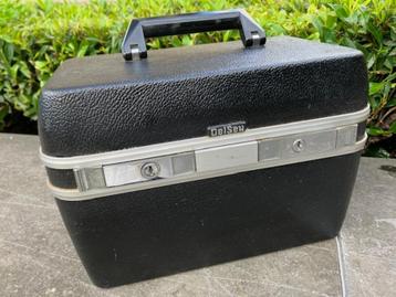Vintage Delsey Case, Retro Beautycase 70's Cosmetic Hardcase beschikbaar voor biedingen