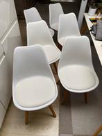 6 scandinavische eetkamerstoelen, Ophalen, Zo goed als nieuw