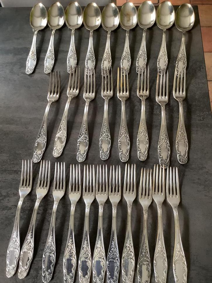 Verzilverd bestek van het merk SOLINGEN - silber 100, Antiek en Kunst, Antiek | Bestek, Ophalen