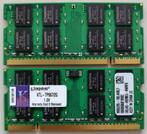 RAM laptop DDR1 en DDR2 1GB, 2 GB, Gebruikt, Ophalen of Verzenden, Laptop