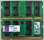 RAM laptop DDR1 en DDR2 1GB, Gebruikt, Ophalen of Verzenden, DDR2, 2 GB