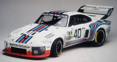 Exoto 1/18 Porsche 935 Turbo Martini #40 Finish Line, Hobby & Loisirs créatifs, Voitures miniatures | 1:18, Comme neuf, Voiture
