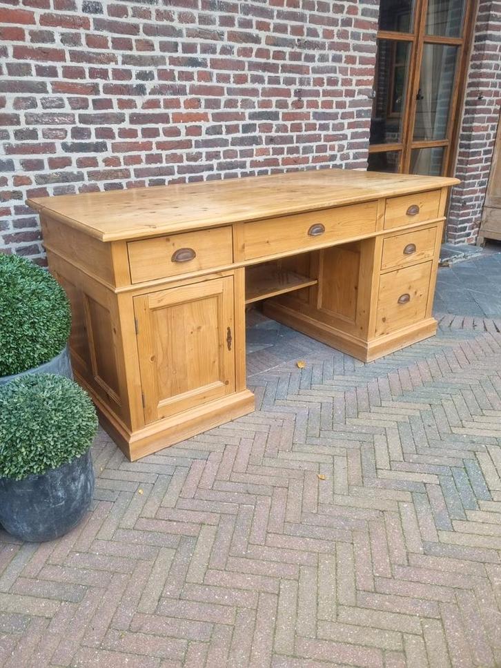 Bureau de campagne massif, Maison & Meubles, Bureaux, Bureau, Enlèvement ou Envoi