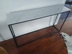 Sidetable muurtafel marmer, Ophalen, 100 tot 150 cm, Zo goed als nieuw, Metaal