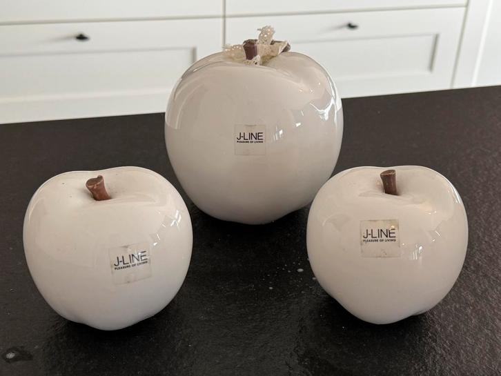 6 porseleinen appels,, Huis en Inrichting, Woonaccessoires | Overige, Nieuw, Ophalen