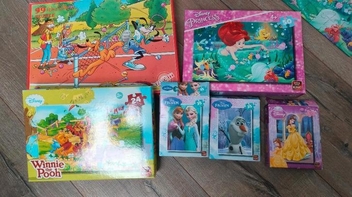 Puzzels kinderen  6 stuks Disney, Enfants & Bébés, Jouets | Jouets de bébé, Comme neuf, Enlèvement