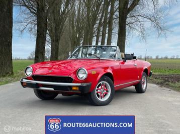 Fiat 124 Spider 1980 | Route 66 auctions, Autos, Rouge, Achat, Entreprise, Cabriolet