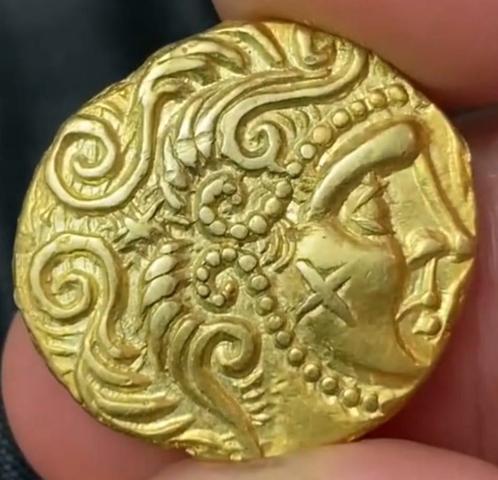 GOUDEN KELTISCHE STATER – WEST-EUROPA, ca. 100–50 v.Chr., Postzegels en Munten, Munten | Europa | Niet-Euromunten, Goud, Verzenden