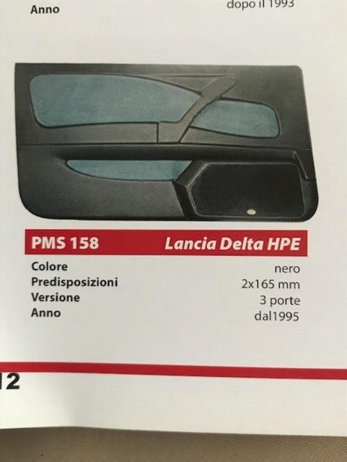 PMS158 - deurpaneel voor Lancia Delta HPE 1994, Auto diversen, Autospeakers, Nieuw, Ophalen of Verzenden