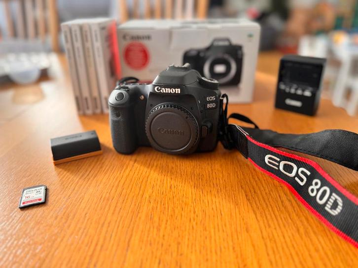Canon EOS-80D, Audio, Tv en Foto, Fotocamera's Digitaal, Zo goed als nieuw, Canon, Ophalen