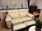 Beige 2 zit, Huis en Inrichting, Ophalen, Gebruikt, Tweepersoons, Leer