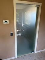 Glazen deur 82x200 living geen kras, Binnendeur, Ophalen of Verzenden, Vouwdeur, Glas