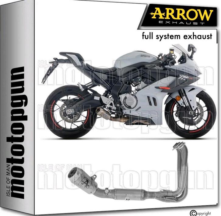 arrow full system uitlaat met DB killer voor cfmoto 675NK, Fietsen en Brommers, Brommeronderdelen | Algemeen, Nieuw, Uitlaat, Ophalen