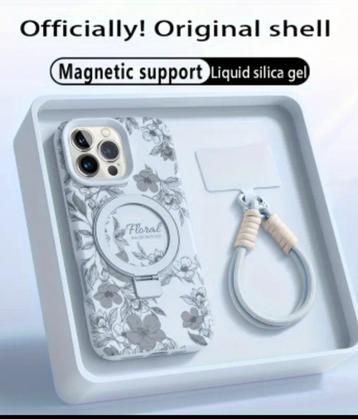 Silicone Magnetic Stand iPhone 16 Pro Max beschikbaar voor biedingen