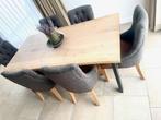Massief eiken eettafel, Huis en Inrichting, Tafels | Eettafels, Ophalen, Eikenhout, Nieuw, 50 tot 100 cm