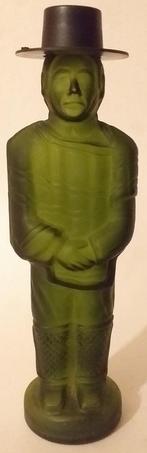 glazen fles in de vorm van een Peruaan, Verzamelen, Glas en Drinkglazen, Ophalen of Verzenden